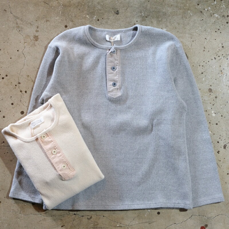 ORGUEIL(オルゲイユ)【OR-9092】【Henly Long T-Shirts】ヘンリーロングTシャツ フライス生地オリジナルボタン コットン100% MADE IN JAPAN