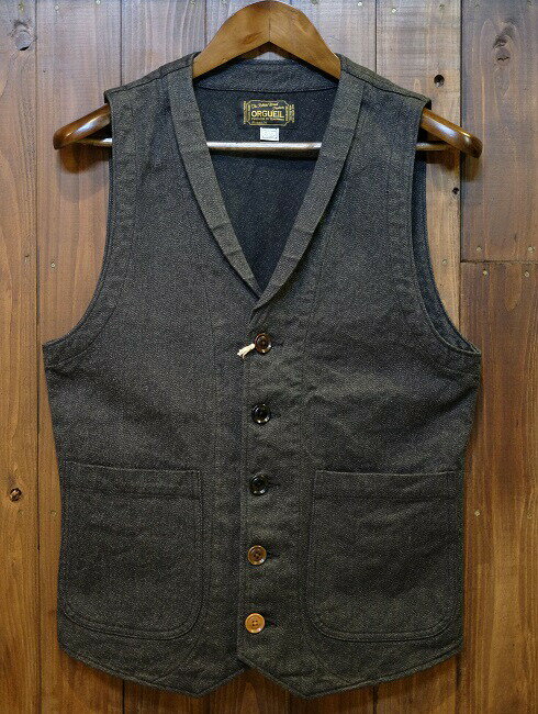 ORGUEIL オルゲイユ【OR-4009】【Gilet】ジレ ベスト 3ピース COTTON100% 日本製