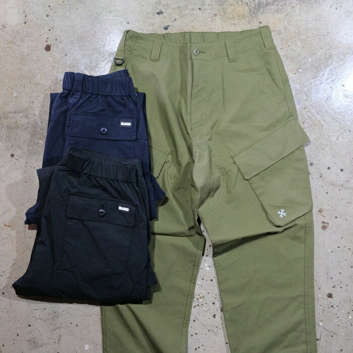 Rakuten - BLUCO ブルコ【161-41-051】【CORDURA リップストップ スラントカーゴパンツ】ミリタリーパンツ COTTON NYLON