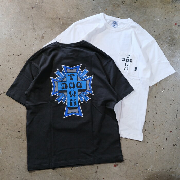 Rakuten - BLUCOxDOGTOWN ブルコxドッグタウン【163-22-030】【ポケットTシャツ -Logo-】 半袖 Tシャツ オリジナルボディ COTTON