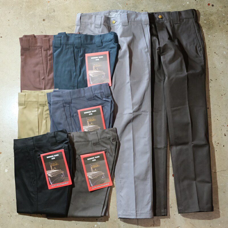 BLUCO(ブルコ)【OL-063 (0063)】【SLIM WORK PANTS≪センタープレス仕様≫】スリムワークパンツ ブルコオリジナルTCツイル素材ポリエステル65 コットン35