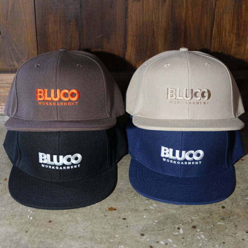 BLUCO(ブルコ)【1413】【6PANEL CAP -Logo-】6パネルキャップ ロゴキャップフリーサイズ