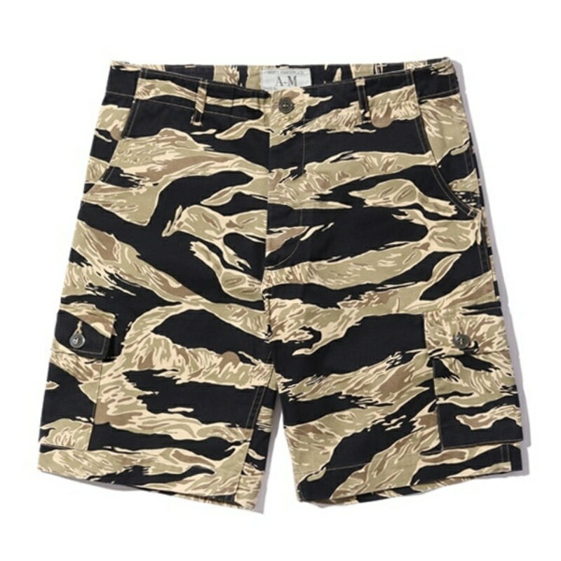 乐天商城 - BUZZ RICKSON’S バズリクソンズ【BR51904】【GOLD TIGER PATTERNS SHORTS】ゴールドタイガーパターンショーツ タイガーカモ ショートパンツ ミリタリー