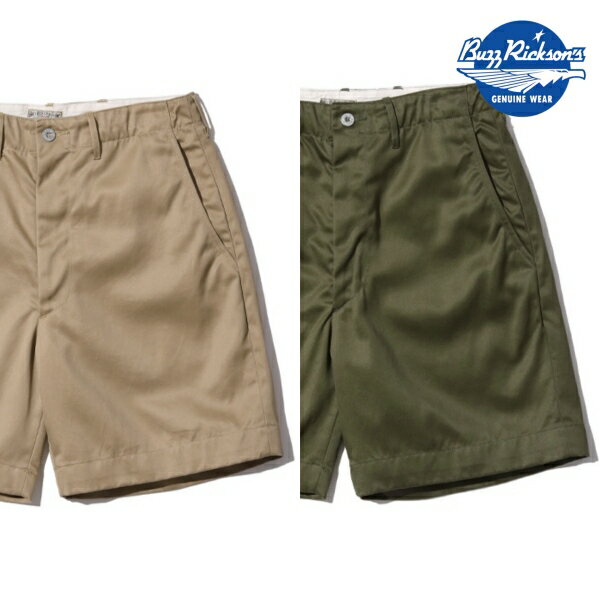 乐天商城 - BUZZ RICKSON’S バズリクソンズ【BR52381】【EARLY MILITARY CHINOS (MOD.) 1945 MODEL SHORTS】チノショーツ ショートパンツ