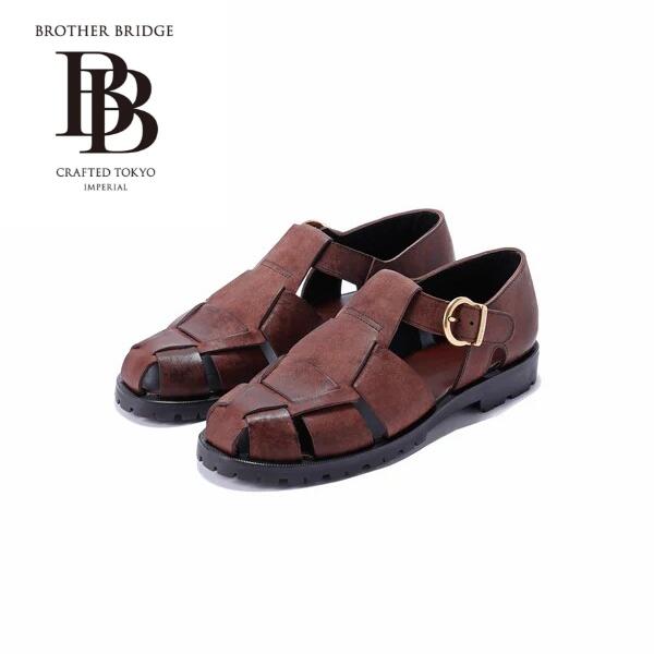 Rakuten - BROTHER BRIDGE ブラザーブリッジ【HEMINGWAY】≪SCRATCH MAROON/COW≫ ヘミングウェイ フィッシャーマンサンダル レザー スクラッチ 牛革 日本製