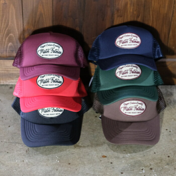 乐天商城 - Mr.FATMAN ミスターファットマン【WAPPEN MESH CAP-newhattan】ワッペンメッシュキャップ サイズ調節可能