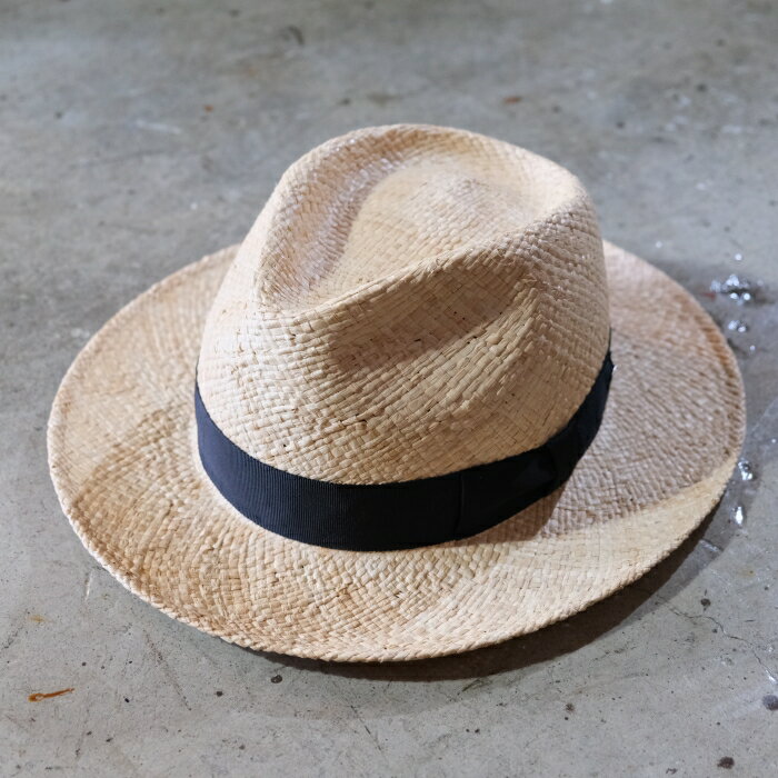 乐天商城 - J.J. WILLIAMS FEDORA By Mr.FATMAN J.Jウィリアムズ【JAY RAFFIA】 ティアドロップハット ドレスハット 日本製 ラフィア 天然素材