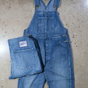 TCB jeans ティーシービージーンズ【Boss of the Old Cat Overall】デニムオーバーオール ユーズド加工 ローバック コットン10...