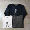 BLACK SIGN(ubNTCjyBSFN-1430SkullzyRitual Skull Crew Neck Amish Under Wearz`AXJN[lbNA_[EFAL/S TVc tCXn wr[EFCgRbgMADE IN JAPAN