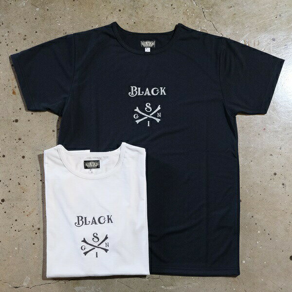 BLACK SIGN(ブラックサイン）クロス・サイン・クーリング・アンダーウェアハイテクTシャツ 高機能素材TRUE DRY使用MADE IN JAPAN