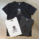 BLACK SIGN(ブラックサイン）【Ritual Skull Cooling Underwear】プリントTシャツ 吸水速乾高機能素材ポリコットMADE IN JAPAN