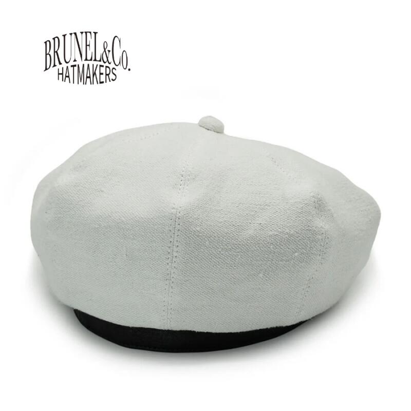 BRUNEL&Co.HATMAKERS ブルーネルハットメーカーズベルティエベレー ビンテージファブリック リネン 牛革 日本製