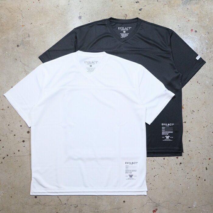EVILACT イーブルアクト【EA-2P-TSS】【2PACK TECH SS】2パック半袖Tシャツ ハイテク素材 速乾素材 POLYESTER 100%