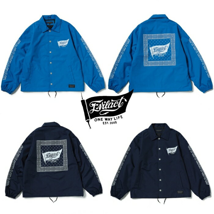 Rakuten - EVILACT イーブルアクト【EA26-ACT1-J03】【BANDANA COACH JKT】バンダナコーチジャケット ウィンドブレーカー