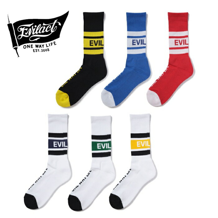 EVILACT イーブルアクト【EA26-LINESOCKS】【LINE SOCKS】ラインソックス パイル編み フリーサイズ 日本製