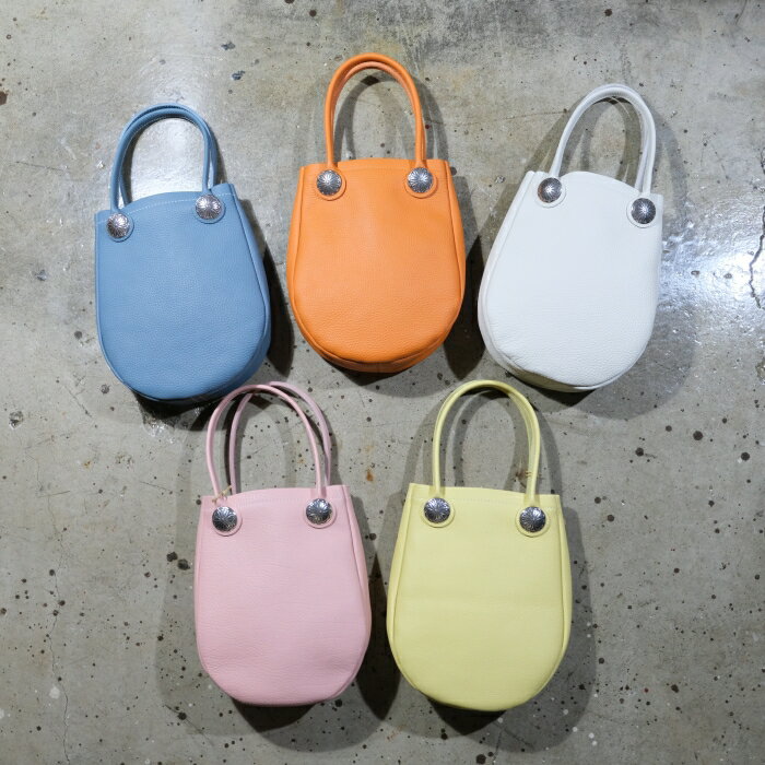 Rakuten - FUNNY ORIGINAL ファニーオリジナル【ROUND TOTE】≪シュリンク≫ラウンドトートバッグ ミニトート カウハイト 日本製