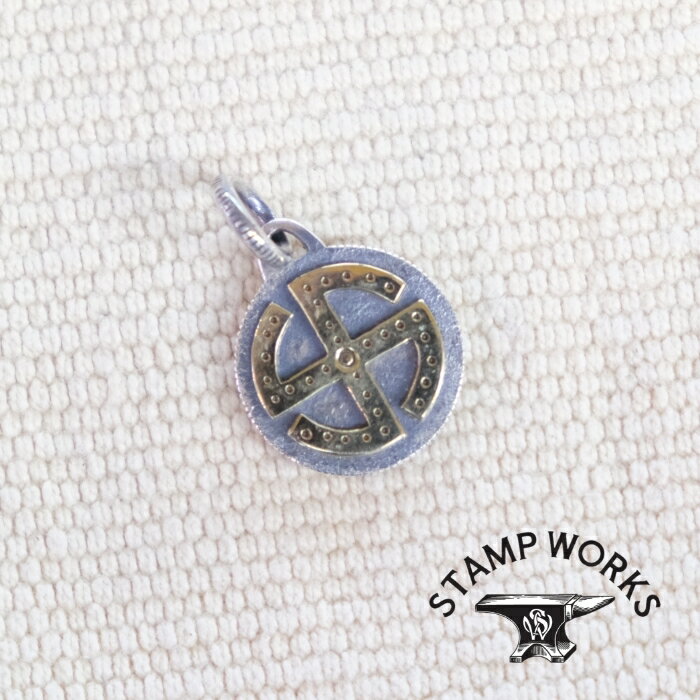 Other , Materials - STAMP WORKS スタンプワークス【SWP-015】【Swastika Pendant】≪Brass≫スワスティカペンダント ネックレストップ ハンドメイド シルバー ブラス SILVERxBRASS
