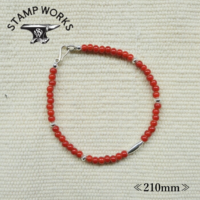 Rakuten - STAMP WORKS スタンプワークス【Glass Beads Bracelet】≪210mm≫ガラスビーズブレスレット アンティークビーズ SILVER925 ハンドメイド