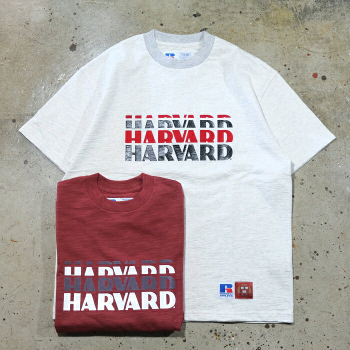 Rakuten - RUSSELL ATHLETIC ラッセルアスレチック【Harvard University Heavy Slub Jersey T】カレッジTシャツ ハーバード大学 半袖