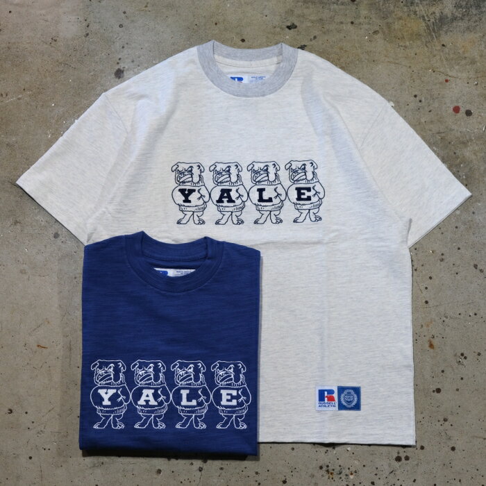 Rakuten - RUSSELL ATHLETIC ラッセルアスレチック【Yale University Heavy Slub Jersey T】カレッジTシャツ イェール大学 半袖