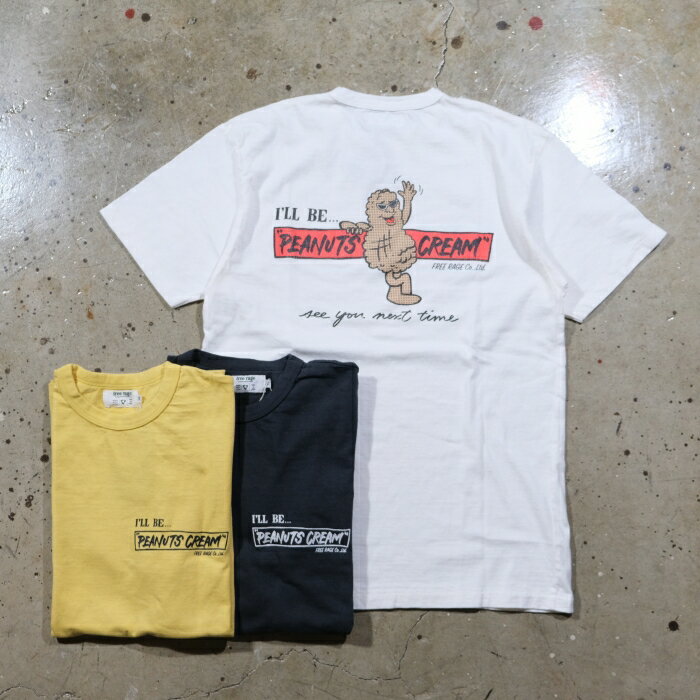 Rakuten - Freerage フリーレイジ【226AC820A】【リサイクルコットン半袖Tシャツ】≪PEANUTS CREAM vol.2≫ コットン100％ 日本製