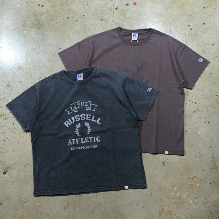 Rakuten - RUSSELL ATHLETIC ラッセルアスレチック【VTG Athletic Jersey Print T】カレッジTシャツ ヴィンテージシリーズ 半袖 コットン