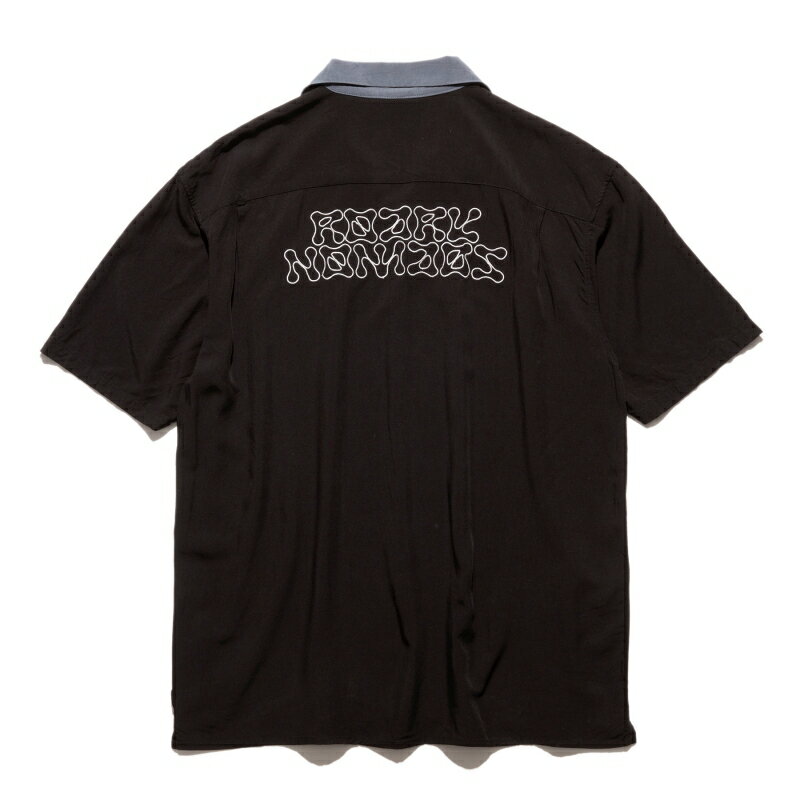 ROARK REVIVAL ロアーク リバイバル【RWJ1103-BLK】【"NOMADS" GONZO SS】ノーマッズ ゴンゾ 半袖シャツ 速乾素材 レーヨン100％