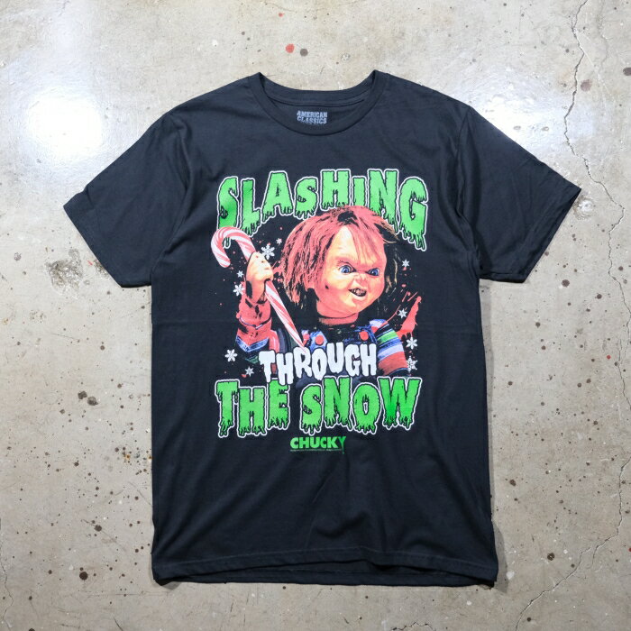 IMPORT T-SHIRTS【CHUCKY -SLASHING THE SHOW-】チャッキー プリントTシャツ ムービーT 正規ライセンス