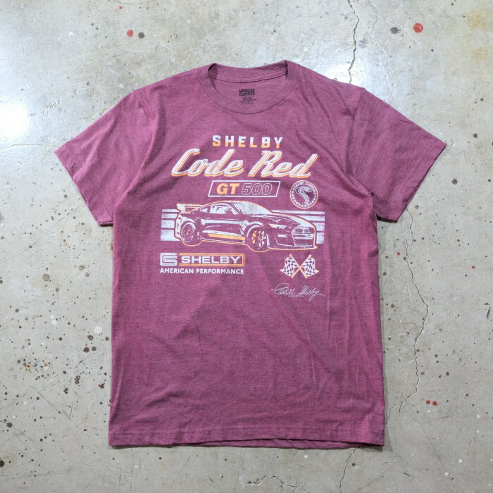 Rakuten - IMPORT T-SHIRTS【SHELBY GT500】≪杢BURGUNDY≫シェルビー プリントTシャツ コットン