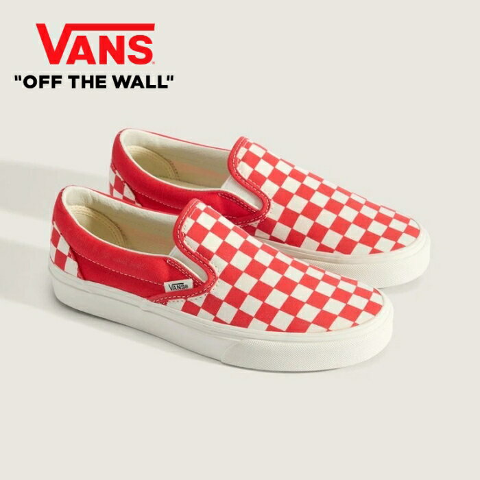 乐天商城 - VANS バンズ【CLASSIC SLIP-ON】≪Tomato≫クラシックスリッポン スニーカー スエード キャンバス