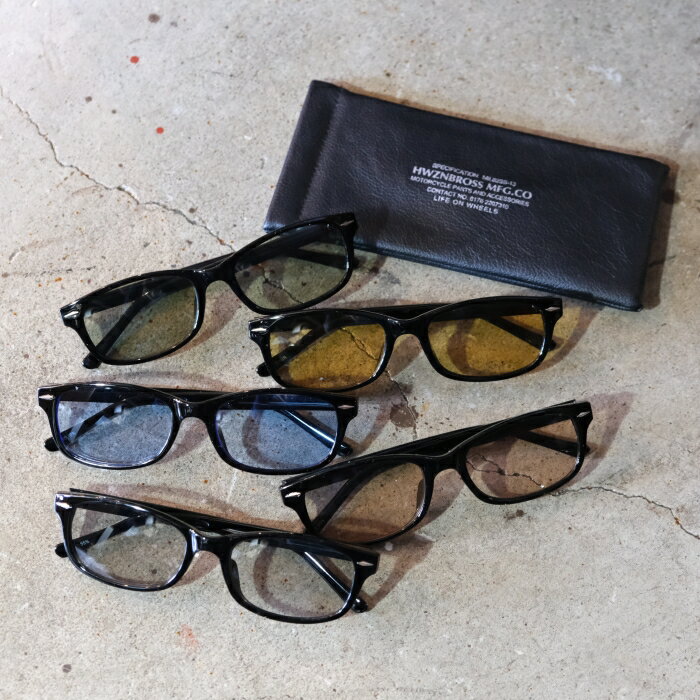 HWZNBROSS ハウゼンブロス【ORIGINAL BIKER SHADE】オリジナルバイカーシェード サングラス モーターサイクル ソフトケース付き...