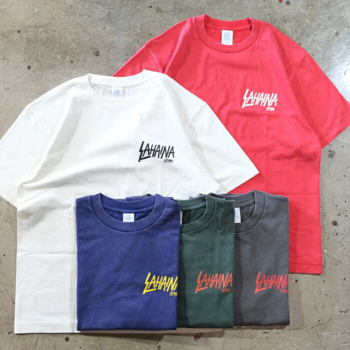 乐天商城 - LAHAINA ORIGINAL ラハイナオリジナル【ORIGINAL FADE T-Shirts】フェードTシャツ プリント COTTON100%
