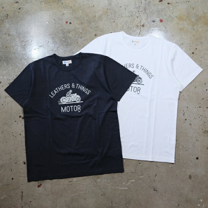 Rakuten - MOTOR NEW VINTAGE モーター【RCL69】【バイクプリント T-SHIRTS】S/S Tシャツ MOTO LEATHER USAコットン