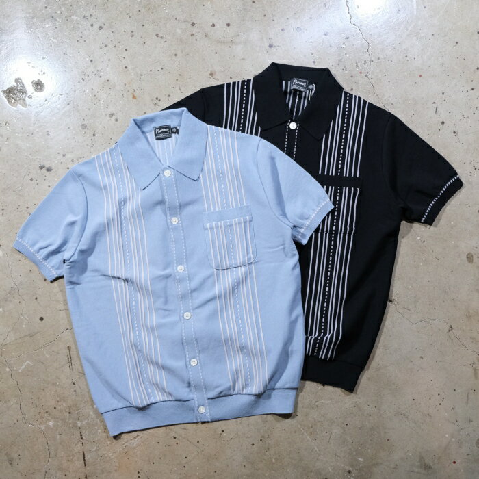 Rakuten - Pherrow`s フェローズ【26S-PKS1】ニットシャツ 半袖シャツ COTTON100% 日本製