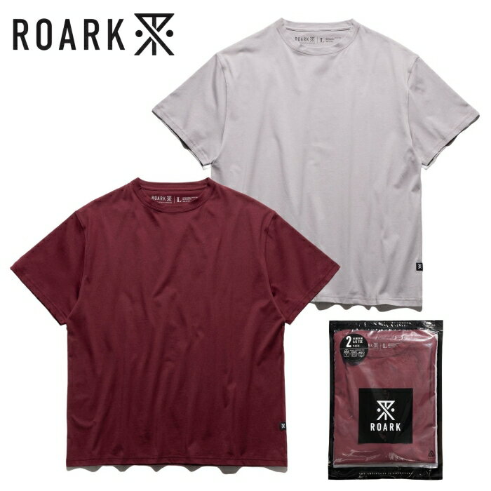 Rakuten - ROARK ロアーク 【RTJPK1220】【REUSE 2PACK TEE】≪DUSK≫ 2パックTシャツ 2枚組 抗菌防臭機能 無地