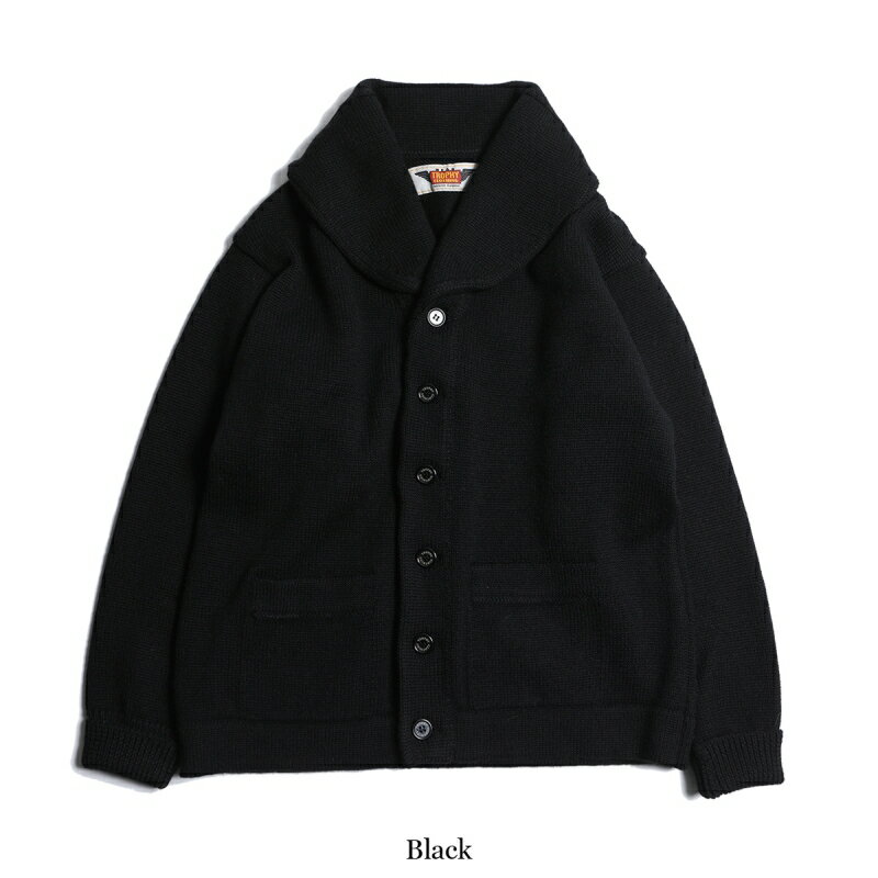 TROPHY CLOTHING トロフィークロージング【TR24AW-207】【Shawl Collar Knit Jacket】ショールカラーニットジャケット 日本製 MADE IN JAPAN