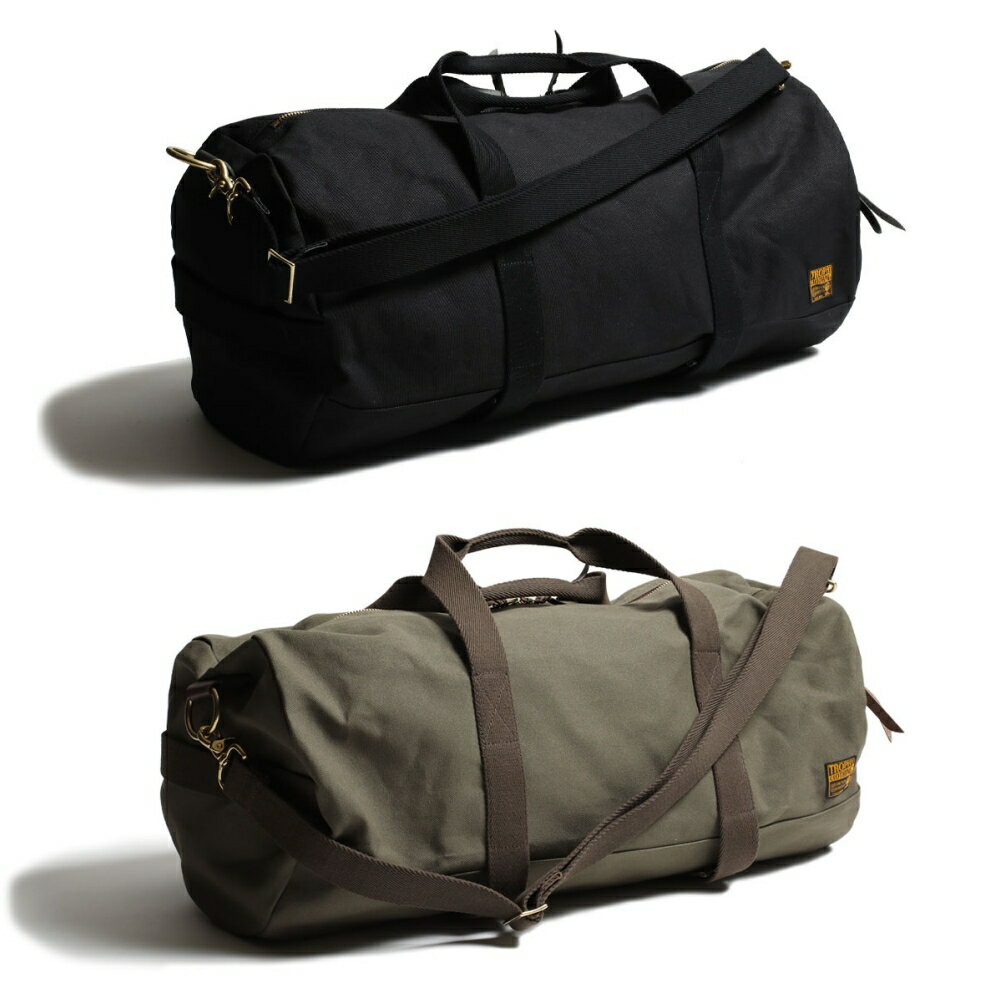 Rakuten - TROPHY CLOTHING トロフィークロージング【TR-B29L】【Road Trip Bag】≪Large≫ロードトリップバッグ 8号帆布 レザー ボストンバッグ