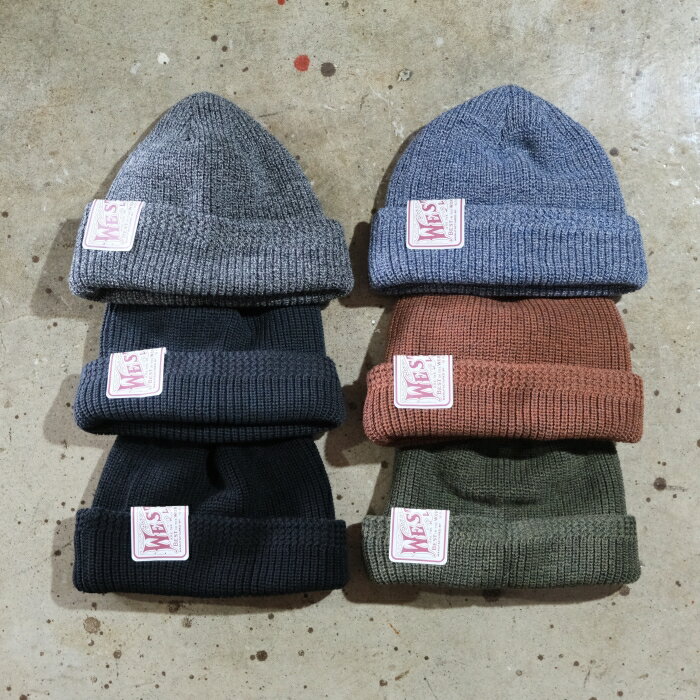 乐天商城 - WESTRIDE ウエストライド【NEW C/W WATCH CAP】ニューコットンウールワッチキャップ ニット帽 COTTON50％ WOOL50％