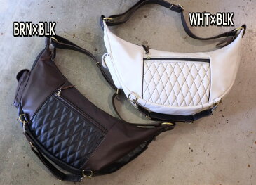 送料無料 WEST RIDE(ウエストライド) 【RIDING SHOWLDER BAG】≪COLOR TYPE≫ライディング ショルダーバッグ キルテイング加工 ホースハイド3点止め仕様