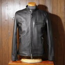 Y'2 LEATHER ワイツーレザー【SR-41】【STEER OIL SINGLE RIDERS】≪44XXL≫シングルライダース ステアオイル 本革 日本製