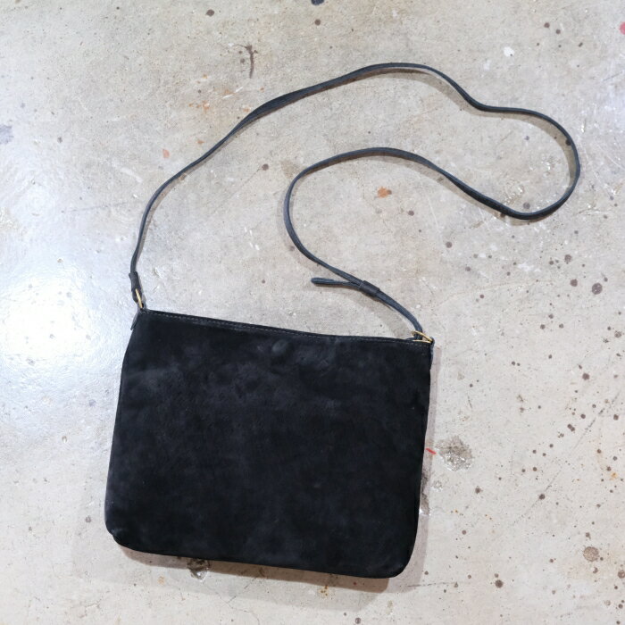 Y'2 LEATHER ワイツーレザー【BG-18-HS】【NATURAL SCAR HORSE ROUGHOUT SACOCHE BAG】 ナチュラルスカーホースサコッシュバッグ 馬革 日本製