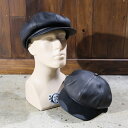 Y'2 LEATHERxLAHAINA別注【LC-04】【SHEEP SKIN LEATHER CASQUETTE≪茶芯≫】シープスキンレザー キャスケット 羊革 革厚約1.5mm 日本製 30周年記念