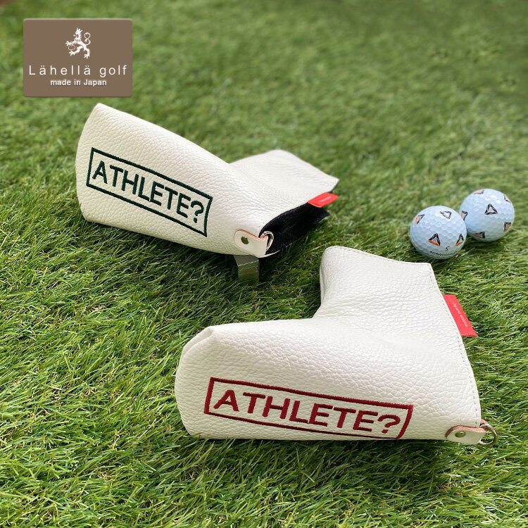 品名 【Lahella golf】「ATHLETE?」ヘッドカバー パター（PT）用　（L-584） 素材 本体：イタリアンレザー裏地：ナイロンメッシュ サイズ 約17×9×12cm（※画像参照） 重量 約100g カラー ホワイト/グリー...