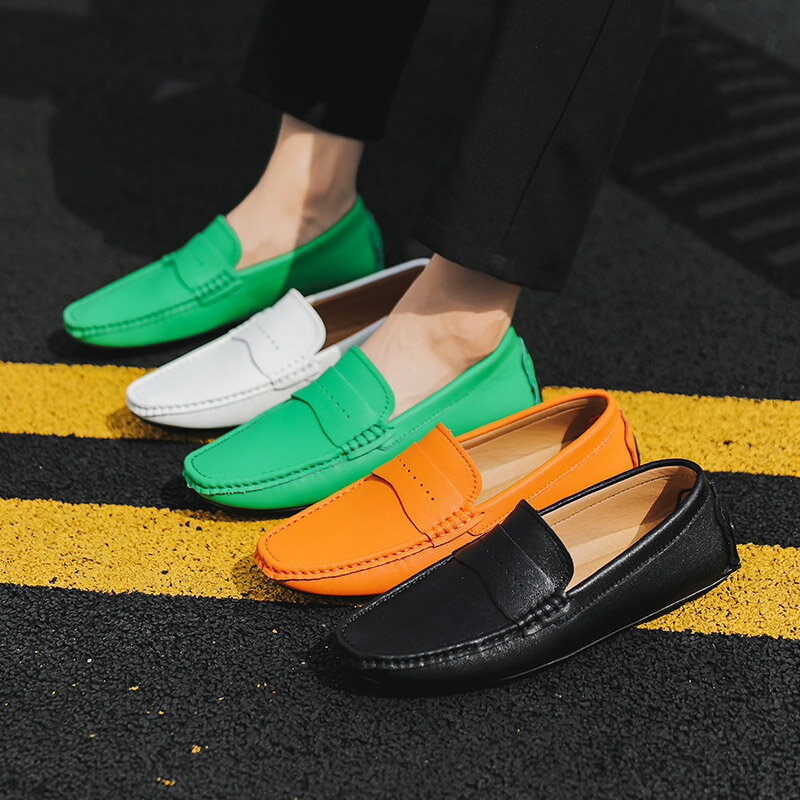 ドライビングシューズ ローファー メンズ 靴 紳士靴 モカシンシューズ 革 スリッポン 靴 カジュアルシューズ デッキシューズ 4色 スリッポン シューズ 紳士靴 上品 大人気 モカシン 大きいサイズ フォーマル ビジネス 軽い 軽量 柔軟 送料無料