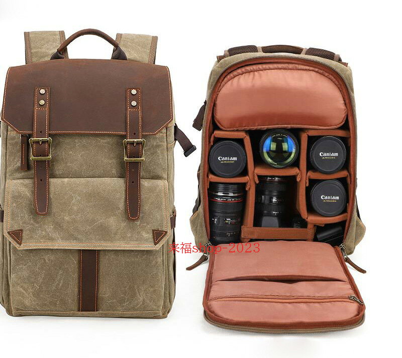 カメラバッグ 一眼レフ リュックサックメンズ 大容量 カメラリュック カメラバック カメラケース 耐衝..