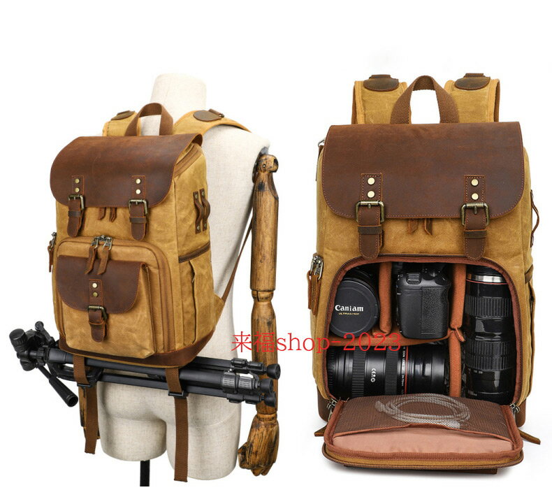 カメラリュック カメラバッグ メンズ 一眼レフ リュックサック 大容量 カメラバック カメラケース 耐衝..