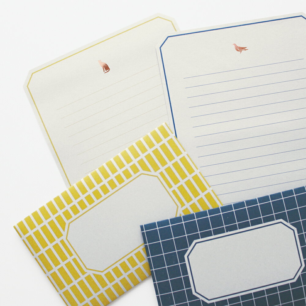 \P2倍+クーポン/LE LIN ルラン レターセット|定型内 手紙 便箋 封筒 ギフト お祝い 誕生日 おしゃれ かわいい シンプル|MATOKA マトカ