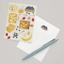 \ポイント2倍/いわしまあゆ ミニレターセット|MINI LETTER SET おしゃれ かわいい スイーツ パン デザート イラスト アート 作家 和菓子 お...