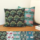 \ポイント2倍+クーポン/松尾ミユキ クッションカバー(植物柄)|Cushion cover 45×45cm インテリア おしゃれ かわいい 植物 クッション ...