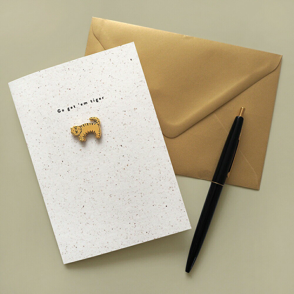 \P2倍+クーポン/OLD ENGLISH ENAMEL PIN グリーティングカード|メッセージカード ギフト 誕生日 プレゼント